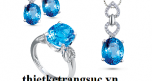 Bộ Trang Sức Đá Topaz