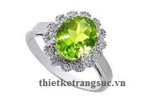 Nhẫn Nữ Đá Peridot