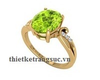 Nhẫn Nữ Đá Peridot