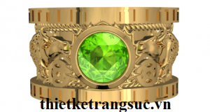 Nhẫn Tuổi Sửu Đá Peridot