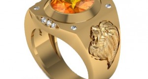 Nhẫn Nam Vàng Tây Đẹp Đá Citrine