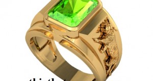 Nhẫn Nam Đá Phong Thủy Vàng 18K