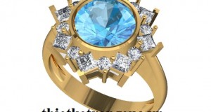 Nhẫn Nữ Đẹp Nhất Đá Topaz Xanh