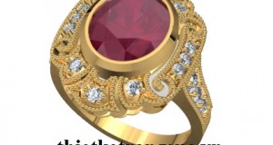 Nhẫn Nữ Đẹp Gắn Đá Ruby