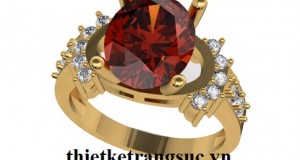 Nhẫn Nữ Đẹp Nhất Đá Garnet