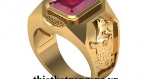 Nhẫn Tuổi Sửu Đá Ruby Đỏ