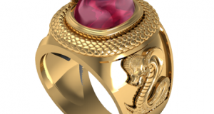 Nhẫn Tuổi Tỵ Mệnh Thổ 1977 Đá Ruby