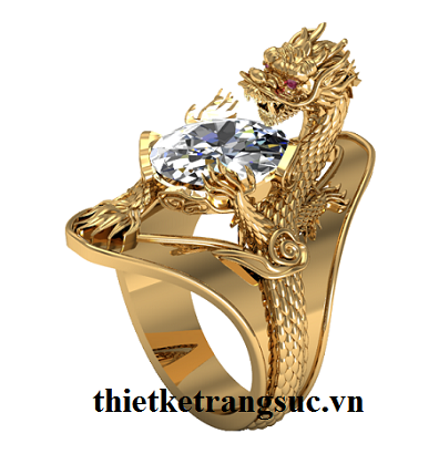 Nhẫn Nam Đẹp Nhất Vàng Tây 18K | Thế Giới Trang Sức