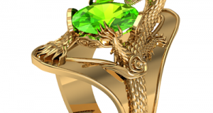 Nhẫn Nam Vàng 18K Đá Peridot