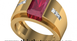 Nhẫn Phong Thủy Đá Ruby