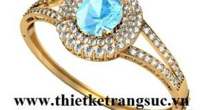 Vòng Tay Nữ Đá Topaz Xanh