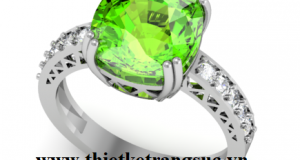 Mẫu Nhẫn Nữ Đẹp Nhất Đá Peridot