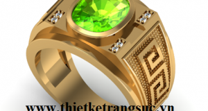 Nhẫn Nam Đẹp Nhất TPHCM Đá Peridot