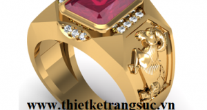 Nhẫn Nam Tuổi Tân Mùi Đá Ruby Mệnh Thổ