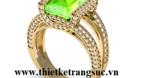 Nhẫn Nữ Đá Peridot Hợp Mệnh Hỏa