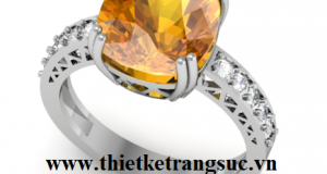 Nhẫn Nữ Đẹp Giá Rẻ TPHCM Đá Citrine