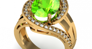 Nhẫn Nữ Hợp Mệnh Hỏa Đá Peridot