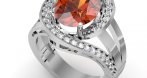 Nhẫn Nữ Hợp Mệnh Hỏa Gắn Đá Garnet