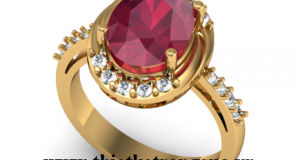 Nhẫn Nữ Hợp Mệnh Thổ Đá Ruby Đỏ