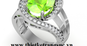 Nhẫn Nữ Thời Trang Đá Peridot